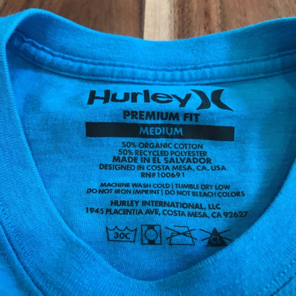 Hurley tee shirt. Sz Medium. - Picture 3 of 3